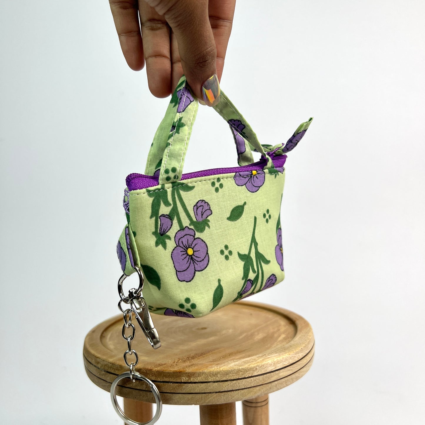 Purple Key Charm