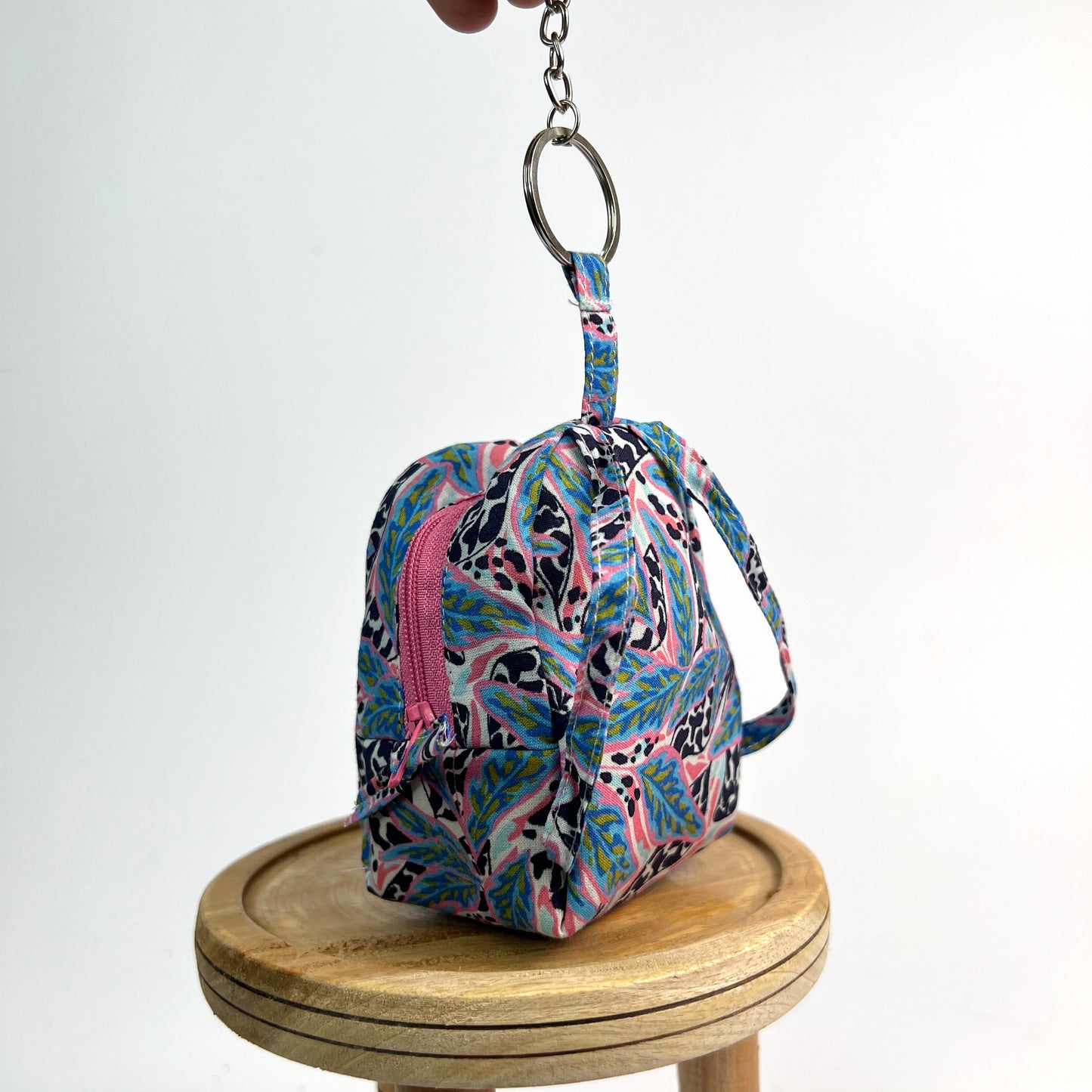 Blue Pink Key Charm