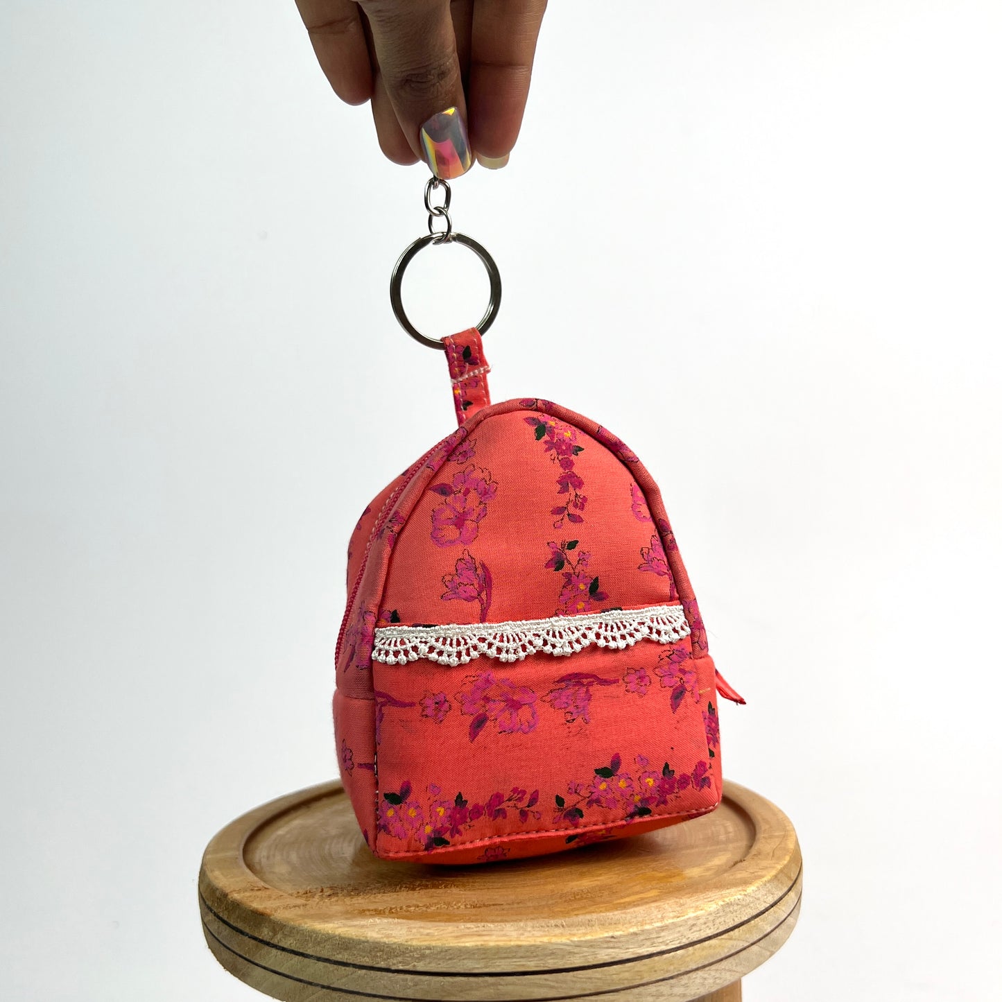 Mauve Key Charm Set