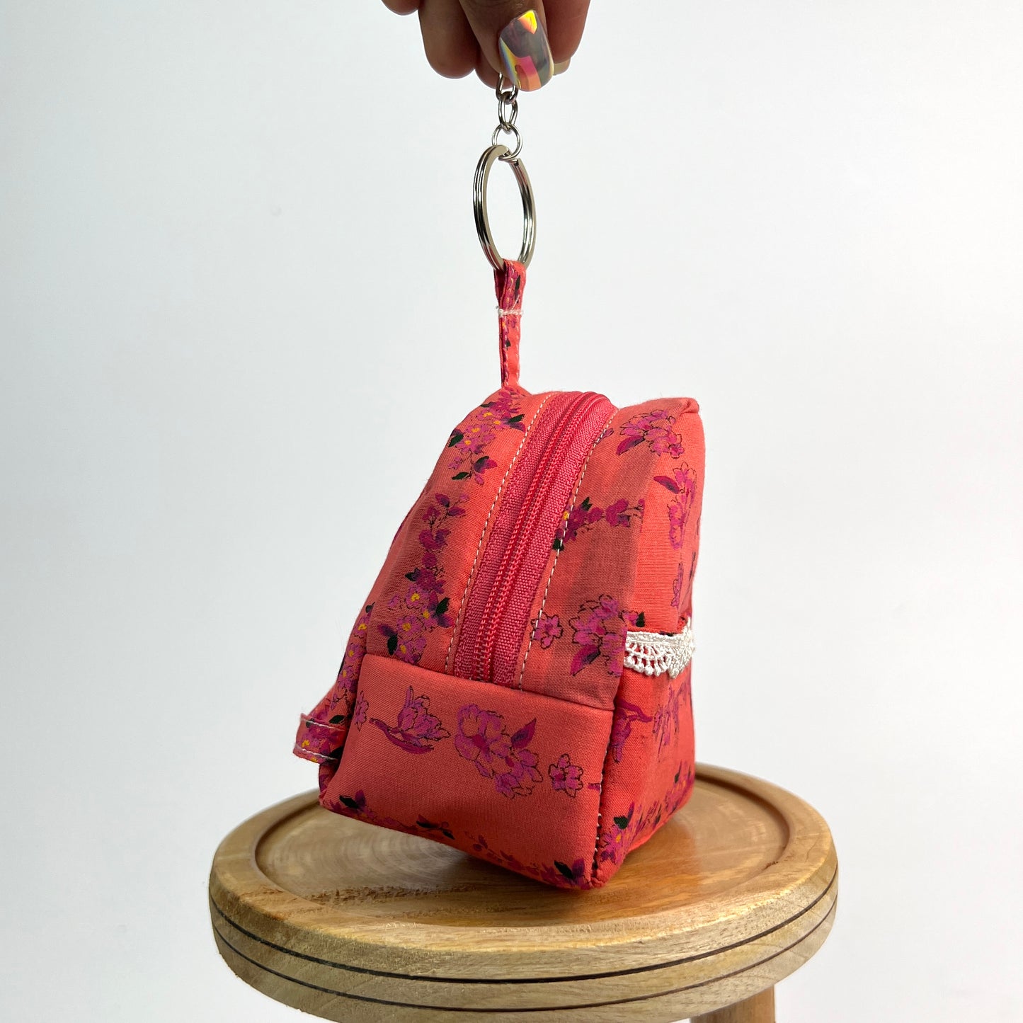 Mauve Key Charm Set